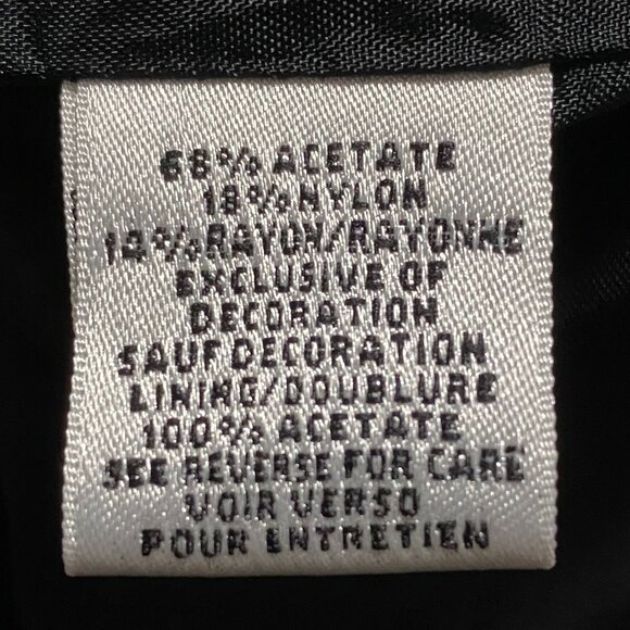 Talbots Petites, short sleeve black velvet short top, size 14 - Picture 11 of 12